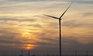 中电建太平镇分散式风电项目首批风电机组成功并网发电