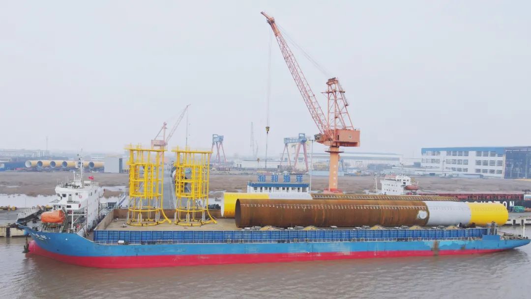 润邦海洋成功交付海上风电基础桩及附属构件项目